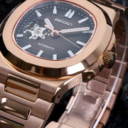 Nautiko Rose Gold Chocolate Open Heart