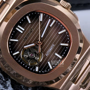 Nautiko Rose Gold Chocolate Open Heart