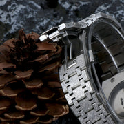 Royal Seikoak White Iced Out