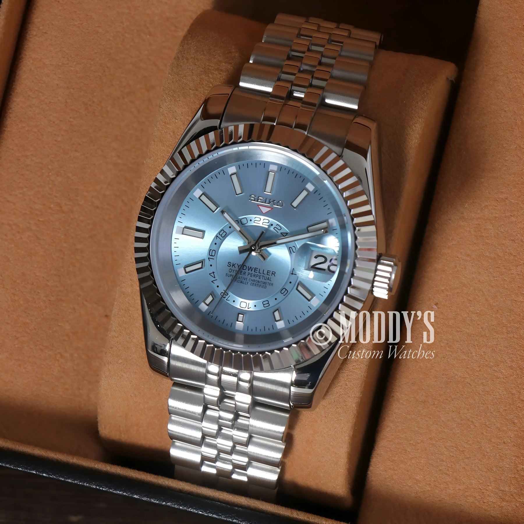 Seikojust Sky Dweller Ice Blue