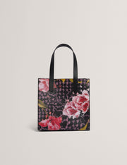 Ted Baker Tuliia Floral Check Pu Small Icon Tote Bag Women's