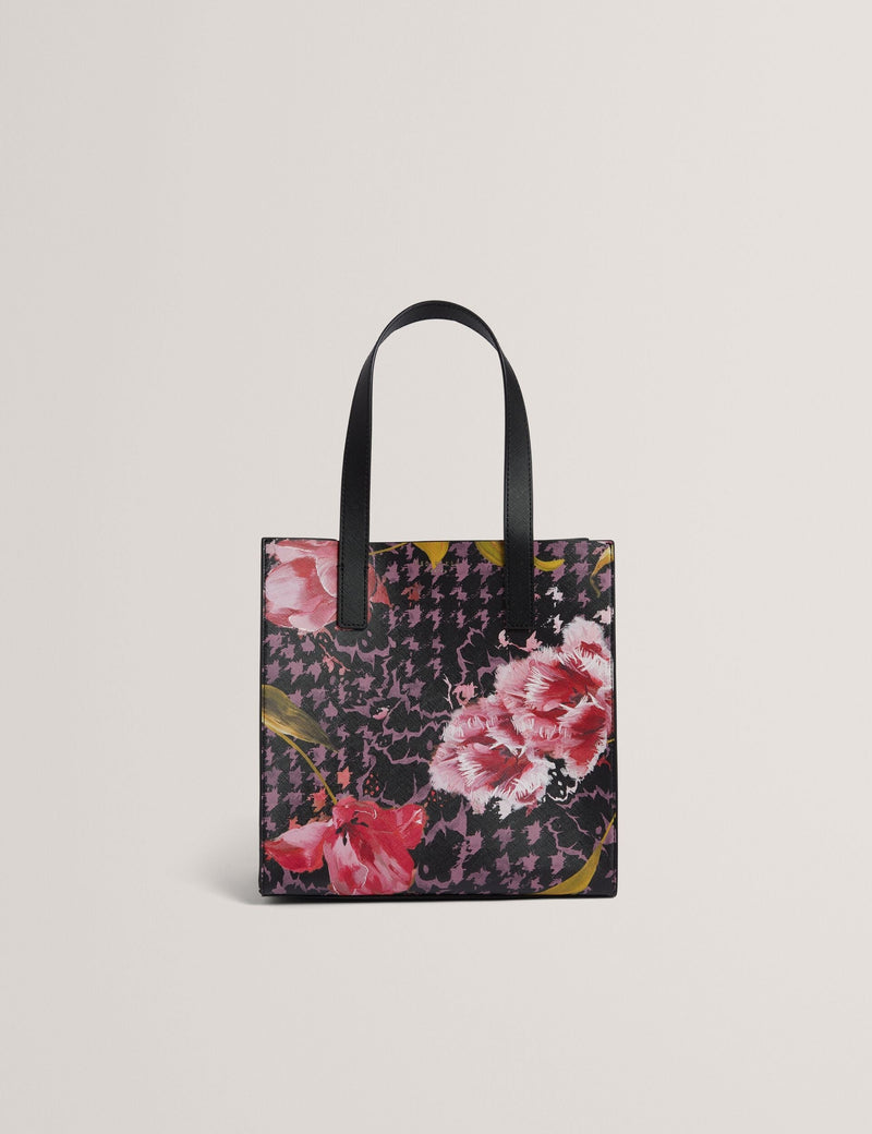 Ted Baker Tuliia Floral Check Pu Small Icon Tote Bag Women's