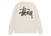 Stussy Raglan Thermal L/S Crew Bone