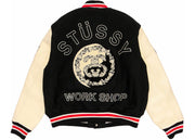 Stussy x Denim Tears x Our Legacy Ttl Varsity Jacket Black/White
