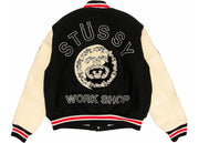 Stussy x Denim Tears x Our Legacy Ttl Varsity Jacket Black/White
