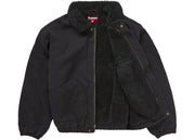 Supreme Faux Shearling Lined Bomber Jacket Black
