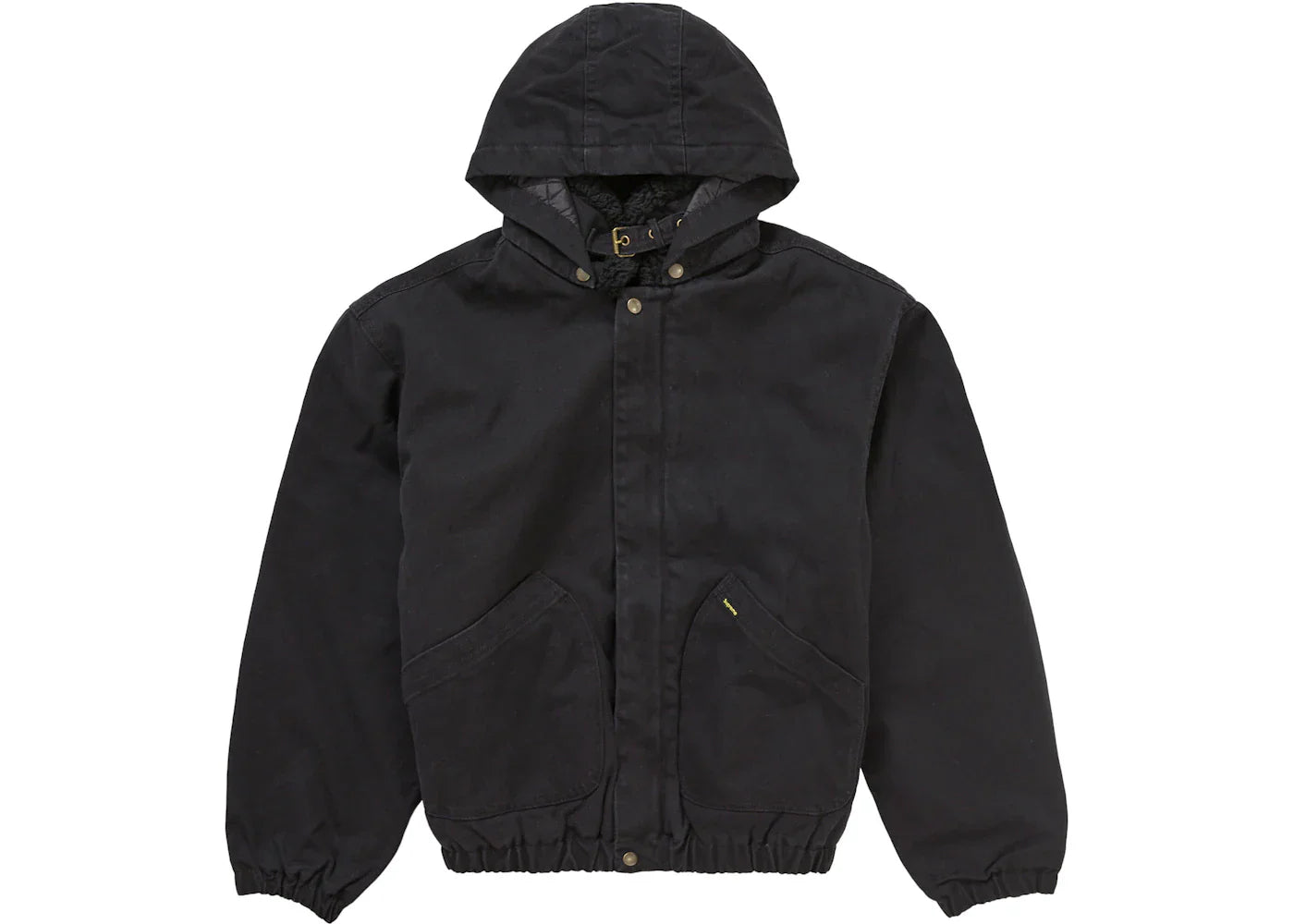 Supreme Faux Shearling Lined Bomber Jacket Black