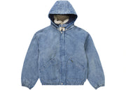 Supreme Faux Shearling Lined Bomber Jacket Denim