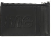 Supreme Leather Zip Card Holder Black