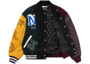 Supreme Mm6 Maison Margiela Split Varsity Jacket Multicolor