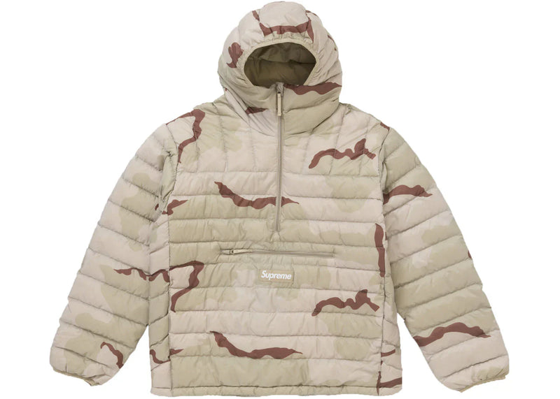 Supreme Micro Down Half Zip Hooded Pullover (Fw24) Desert Camo