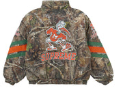 Supreme Mitchell & Ness Ncaa Hooded Stadium Jacket Woodland Camo