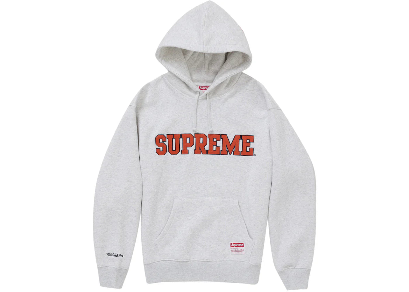 Supreme Mitchell & Ness Ncaa Hoodie Ash Grey