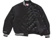 Supreme Mitchell & Ness Satin Varsity Jacket (Fw24) Black