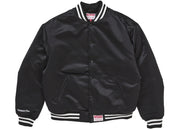 Supreme Mitchell & Ness Satin Varsity Jacket (Fw24) Black
