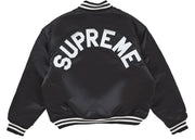 Supreme Mitchell & Ness Satin Varsity Jacket (Fw24) Black