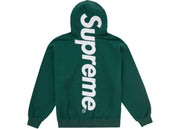 Supreme Satin Applique Hoodie Fw24 Dark Green