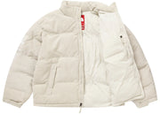 Supreme The North Face Suede Nuptse Jacket Stone
