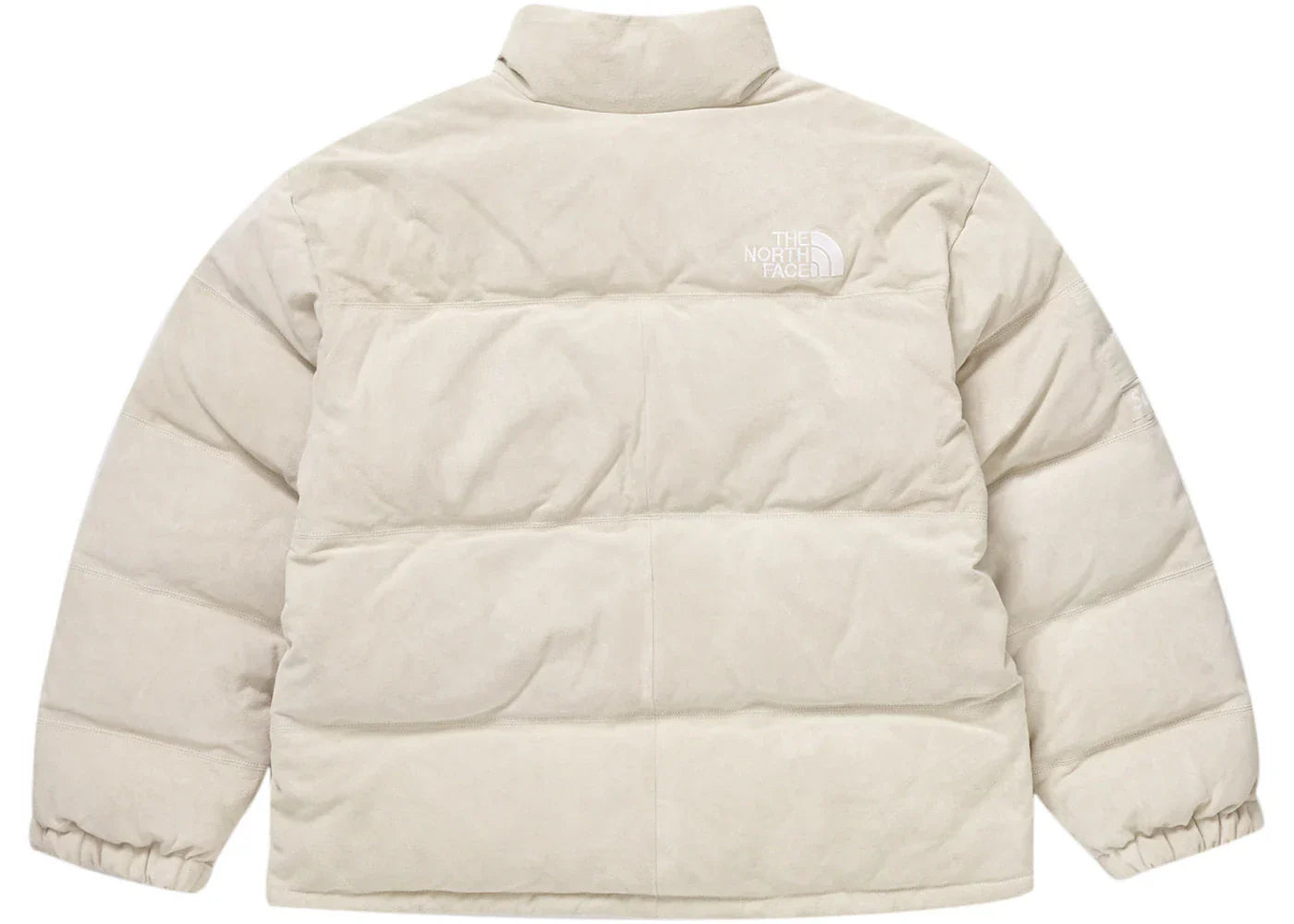 Supreme The North Face Suede Nuptse Jacket Stone