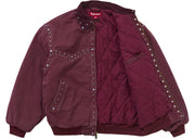 Supreme B.B. Simon Studded Work Jacket Burgundy