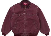Supreme B.B. Simon Studded Work Jacket Burgundy