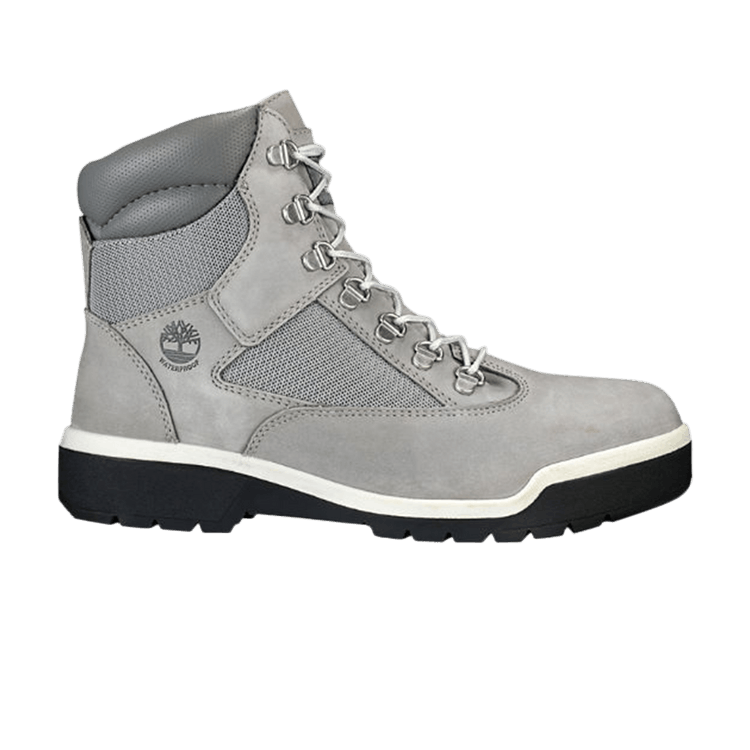 6 Inch Waterproof Field Boot Grey White