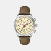 Timex Vector Men Quartz Dial Chronograph Leather Watch Tweg26000