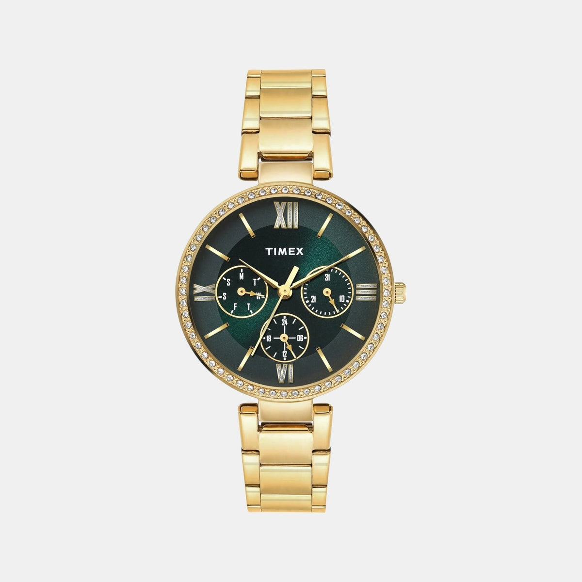 Timex Trendline Women Quartz Dial Multi-Function Stainless Steel Watch Twel18708