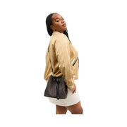 Coach Rowan Bucket Bag In Signature Canvas Signature Canvas-Gold-Walnut-Black