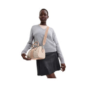 Coach Rowan Satchel Bag In Signature Canvas Signature Canvas-Silver-Sand-Taupe