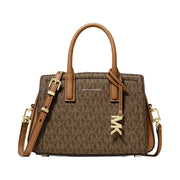 Michael Kors Laila Extra-Small Signature Logo Crossbody Bag Brn-Acorn