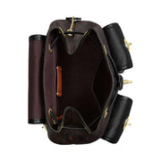 Coach Hadley Backpack In Signature Canvas Signature Canvas-Gold-Walnut-Black