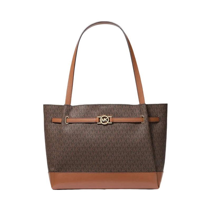 Michael Kors Reed Large Signature Logo Tote Bag Brown