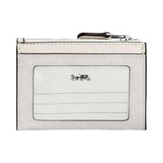 Coach Mini Skinny Id Case In Signature Canvas Signature Canvas-Sv-White-Chalk