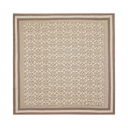 Coach Signature Print Silk Square Scarf Bone