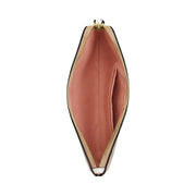 Coach Large Corner Zip Wristlet In Signature Canvas Gold-Sand Multi