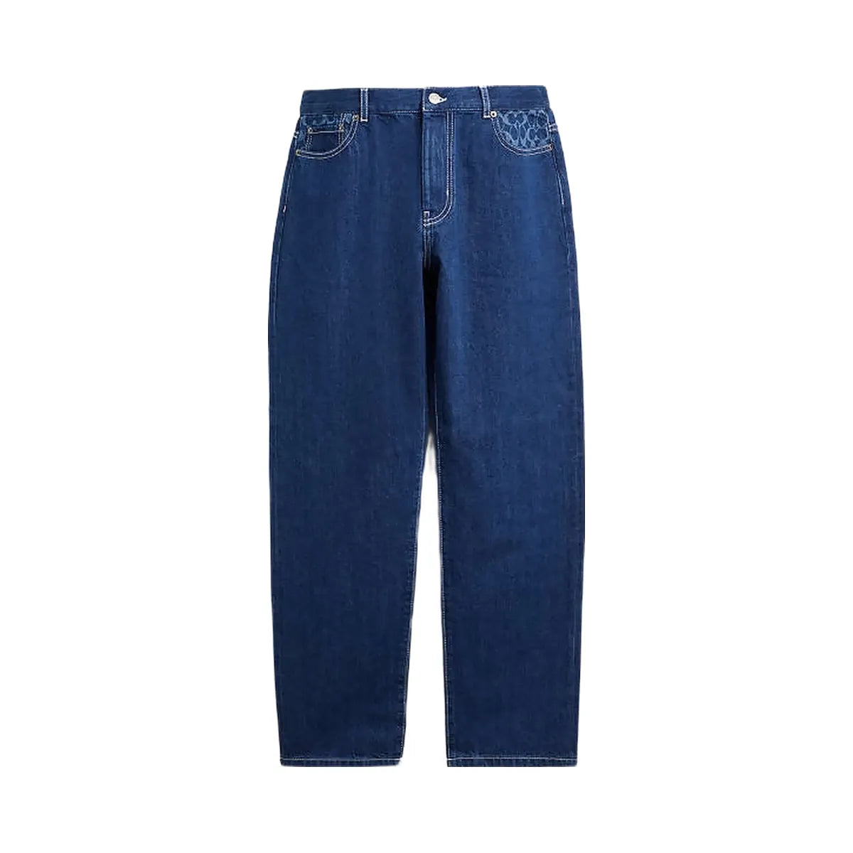 Coach Straight Fit Denim Jeans Dark Wash