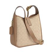 Coach Hadley Convertible Crossbody Bag With Signature Canvas Im-Dark Natural Multi