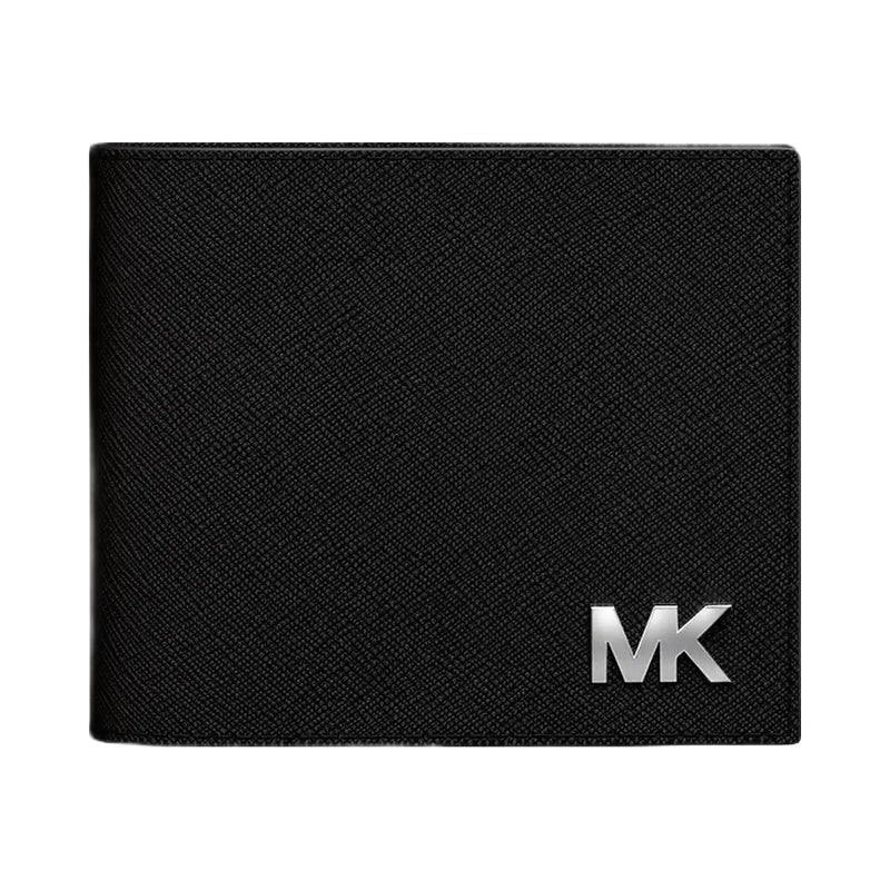 Michael Kors Cooper Saffiano Leather Billfold Wallet With Passcase Black