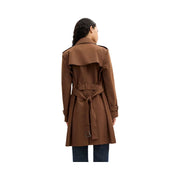 Coach Mid Trench Chocolate Brown