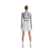 On Train Long Sleeve Crop Lilac
