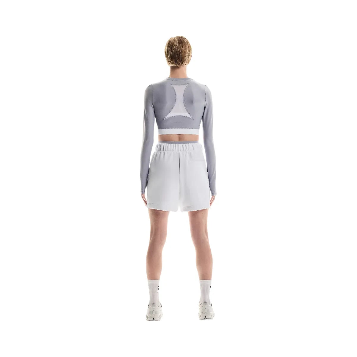 On Train Long Sleeve Crop Lilac