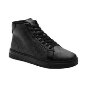 Coach High Line High Top Sneaker In Signature Canvas Graphite-Black
