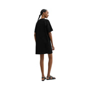 Coach New York T-Shirt Dress In Organic Cotton Black