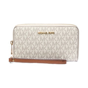 Michael Kors Jet Set Signature Logo Smartphone Wristlet Vanilla