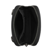 Coach Aden Crossbody Bag Pebbled Leather-Gunmetal-Black