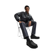 Coach Chukka Shoe With Signature Canvas Charcoal-Black