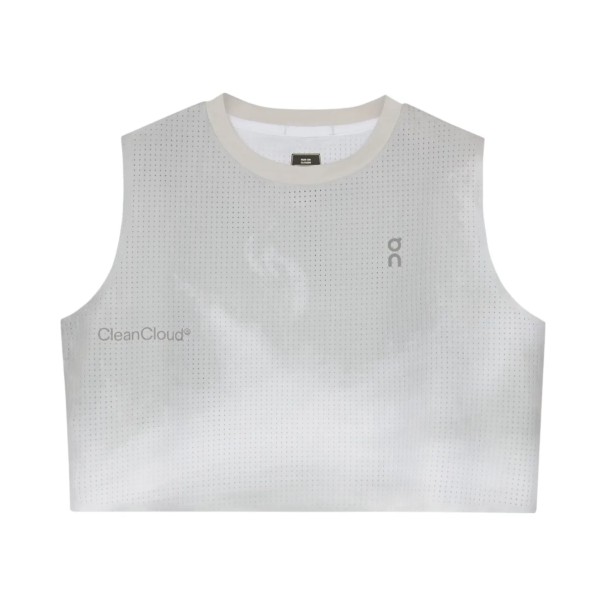 On Pace Tank Glacier White
