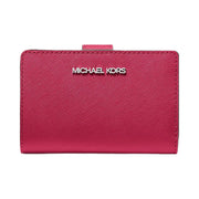 Michael Kors Medium Saffiano Leather Wallet Dk Raspberry