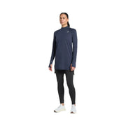 Gymshark Vital Long Line Top - Heavy Blue Marl